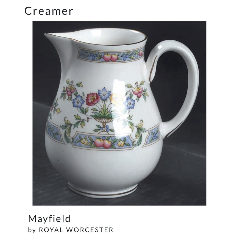 Royal Worcester Mayfield Creamer Pitcher Fine Bone China England